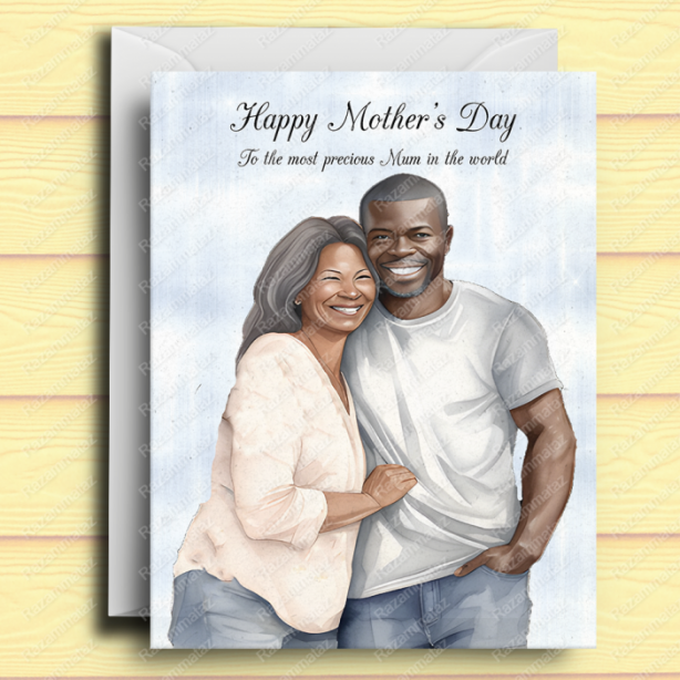 Black Mother's Day Card E